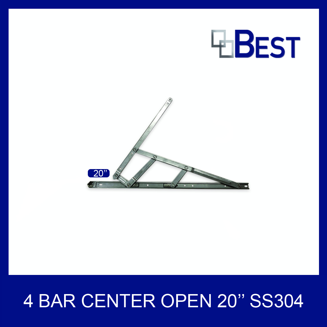 Forebar 5 bar 4 bar hinge center open 20” 3mm thick awning window ss304 ...
