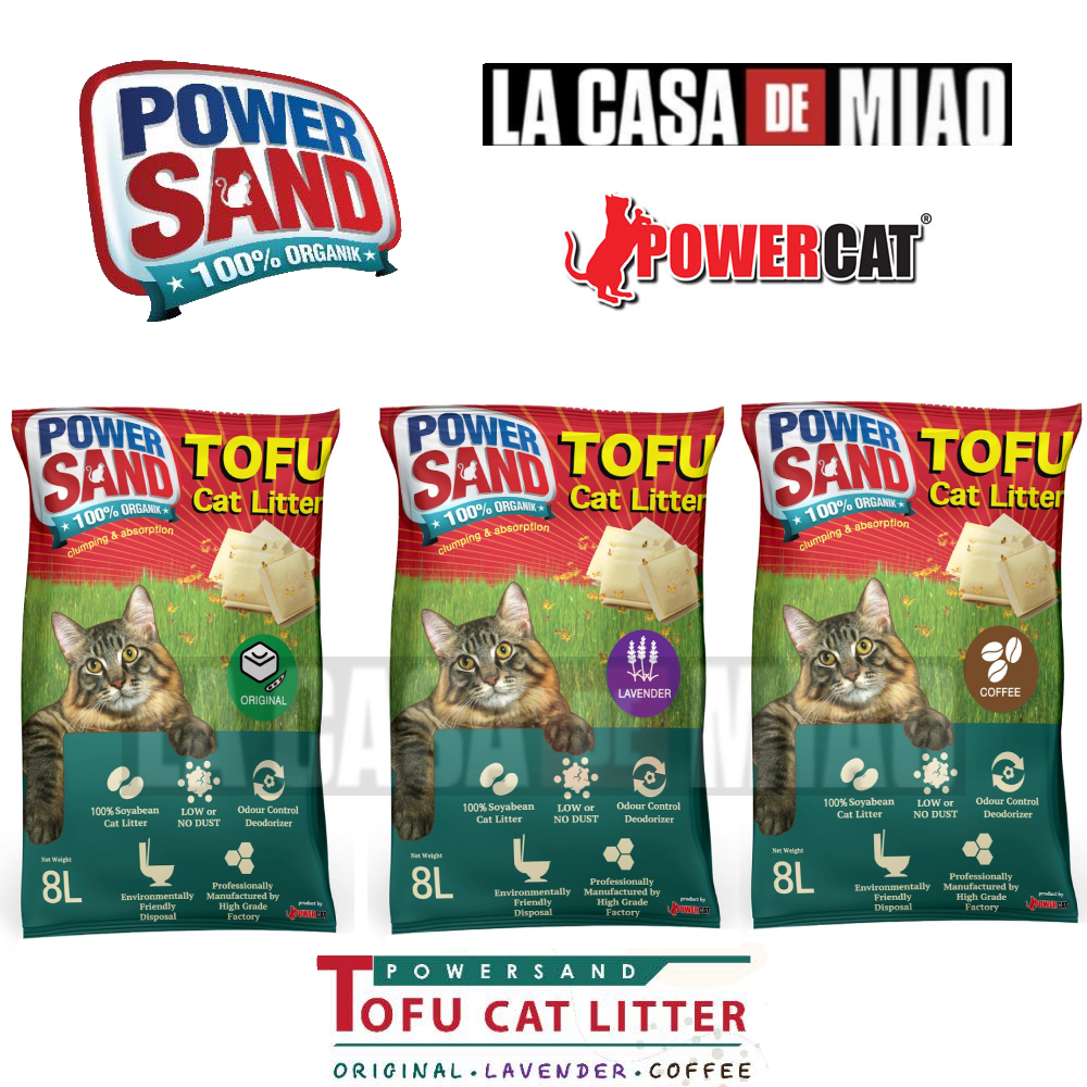 powersand tofu cat litter