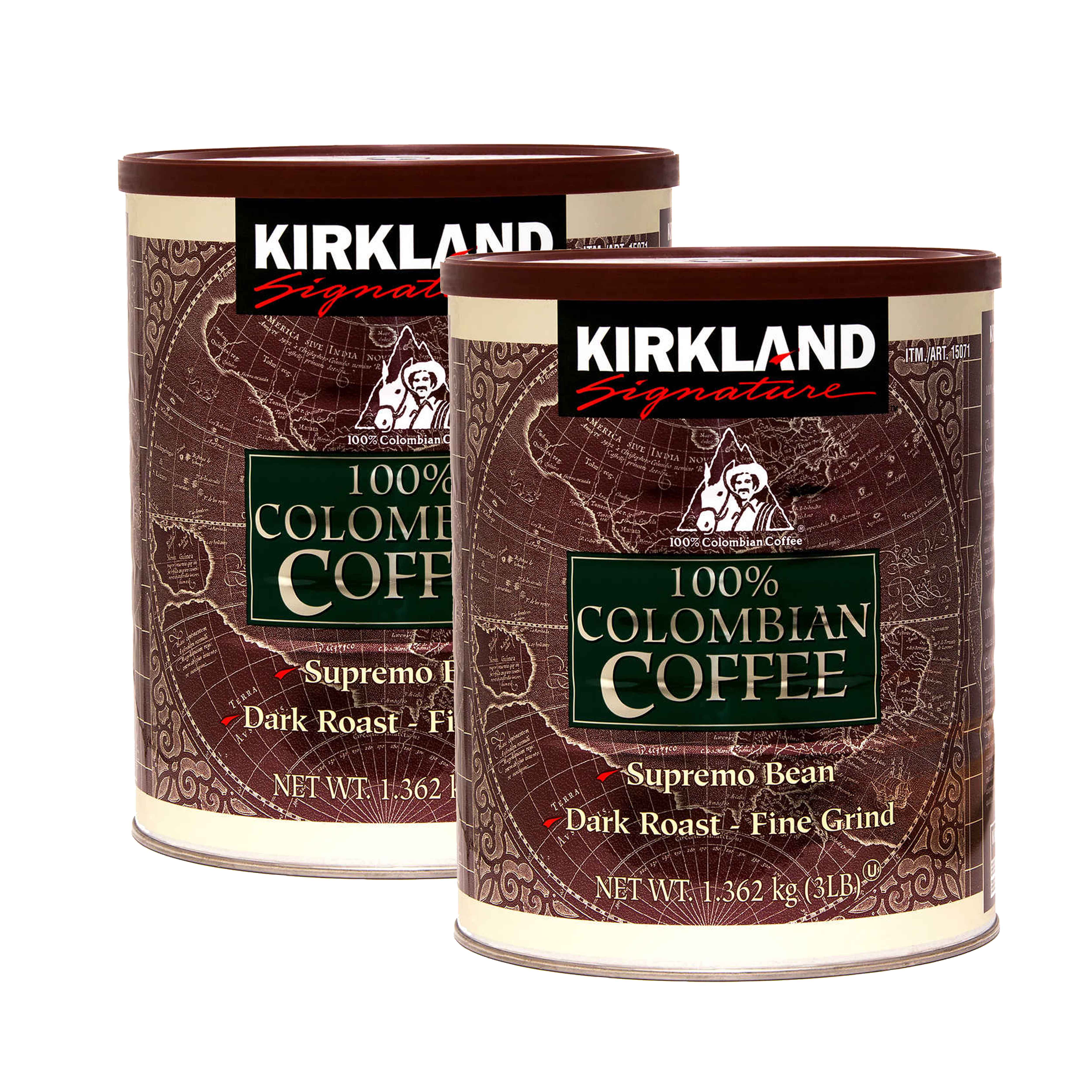 Kirkland Signature 100 Colombian Coffee 2 cans (1.36kg per can) Lazada PH
