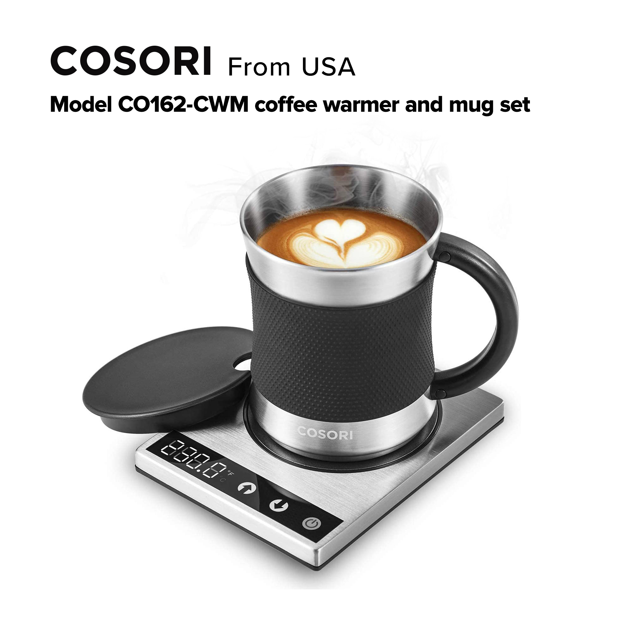 Cosori Original Coffee Warmer & Stainless Steel Coffee Mug Set CO162CWM Lazada PH