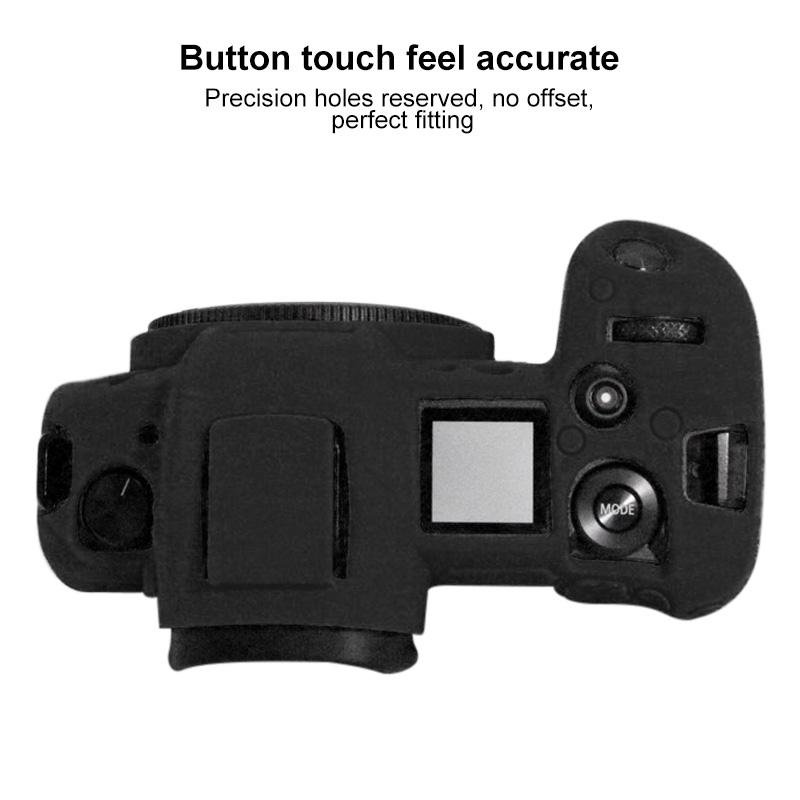 PULUZ Soft Silicone Protective Case for Canon EOS R (Black)