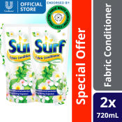 Surf Fabric Conditioner Antibac with Mint 720ml Pouch x 2