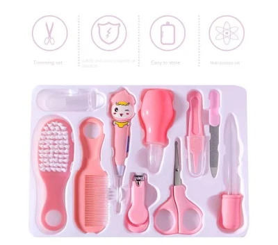 10pcs Comb Grooming Baby Care Kit Baby Portable Tool Grooming Nail Care Set