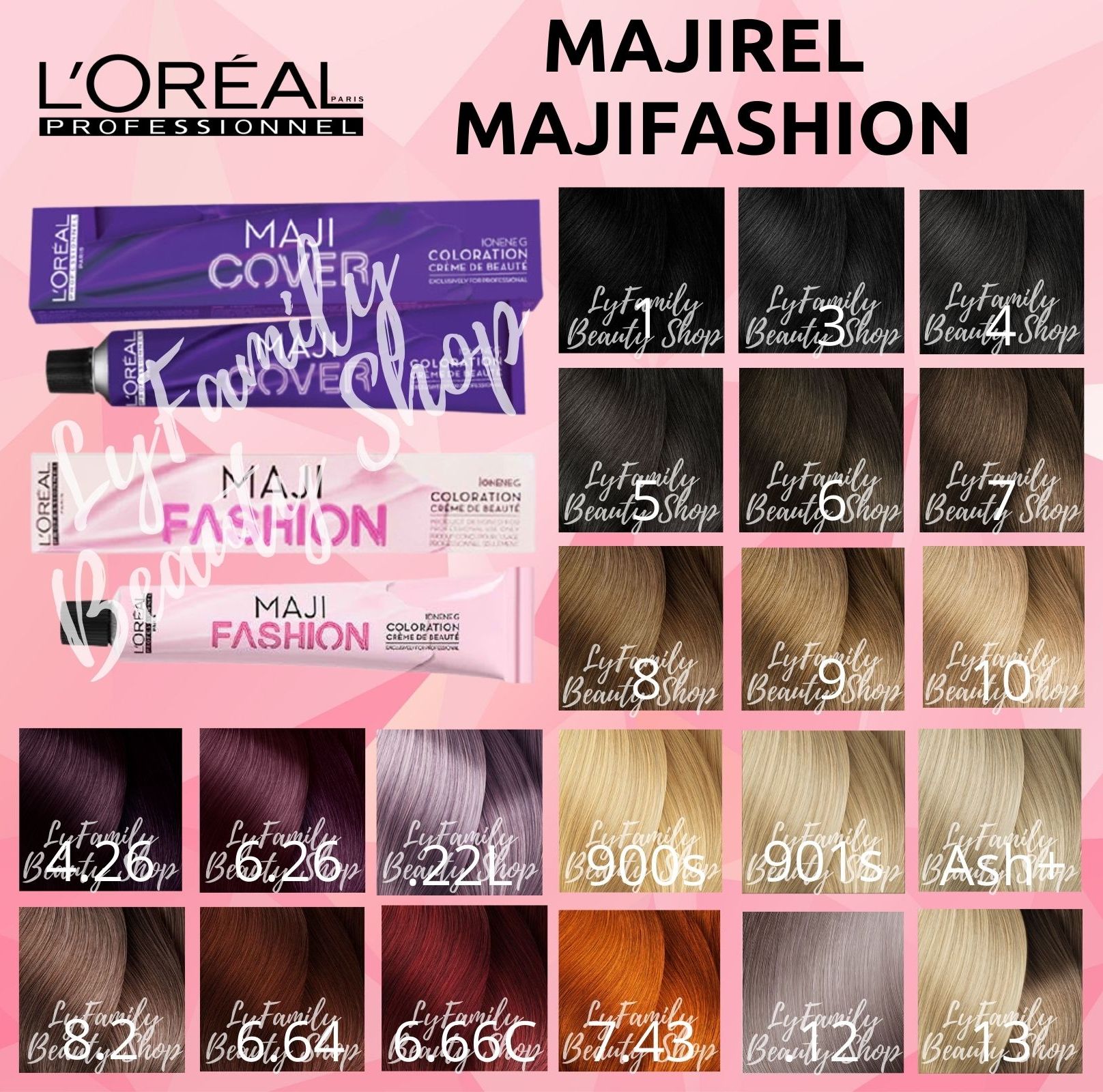 Loreal Majirel Hair Dye Color 50ml Basics Majifashion Majicover Cool Cover  Majilift | Lazada PH