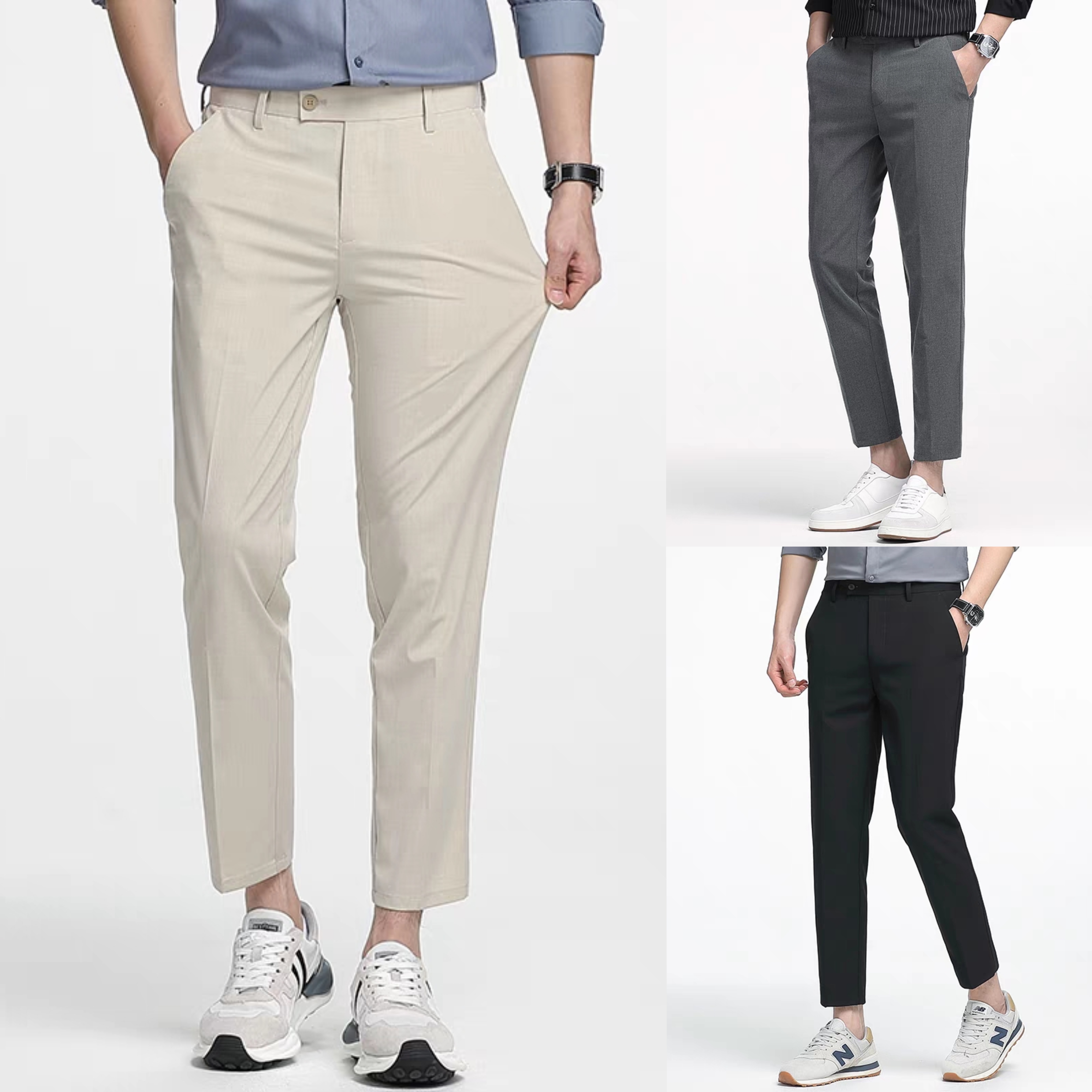 Smart Ankle Length Trousers | UNIQLO UK