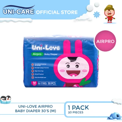 UniLove Airpro Baby Diaper 30's (Medium) Pack of 1