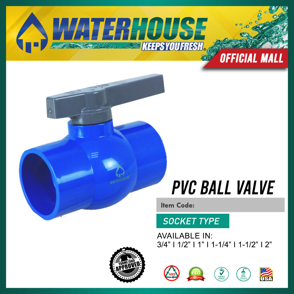 WATERHOUSE PVC Ball Valve Socket Type 1/2