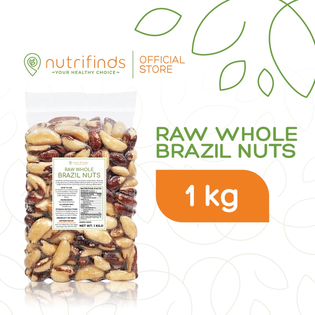Nutrifinds® Organic Raw Brazil Nuts BULK Lazada PH