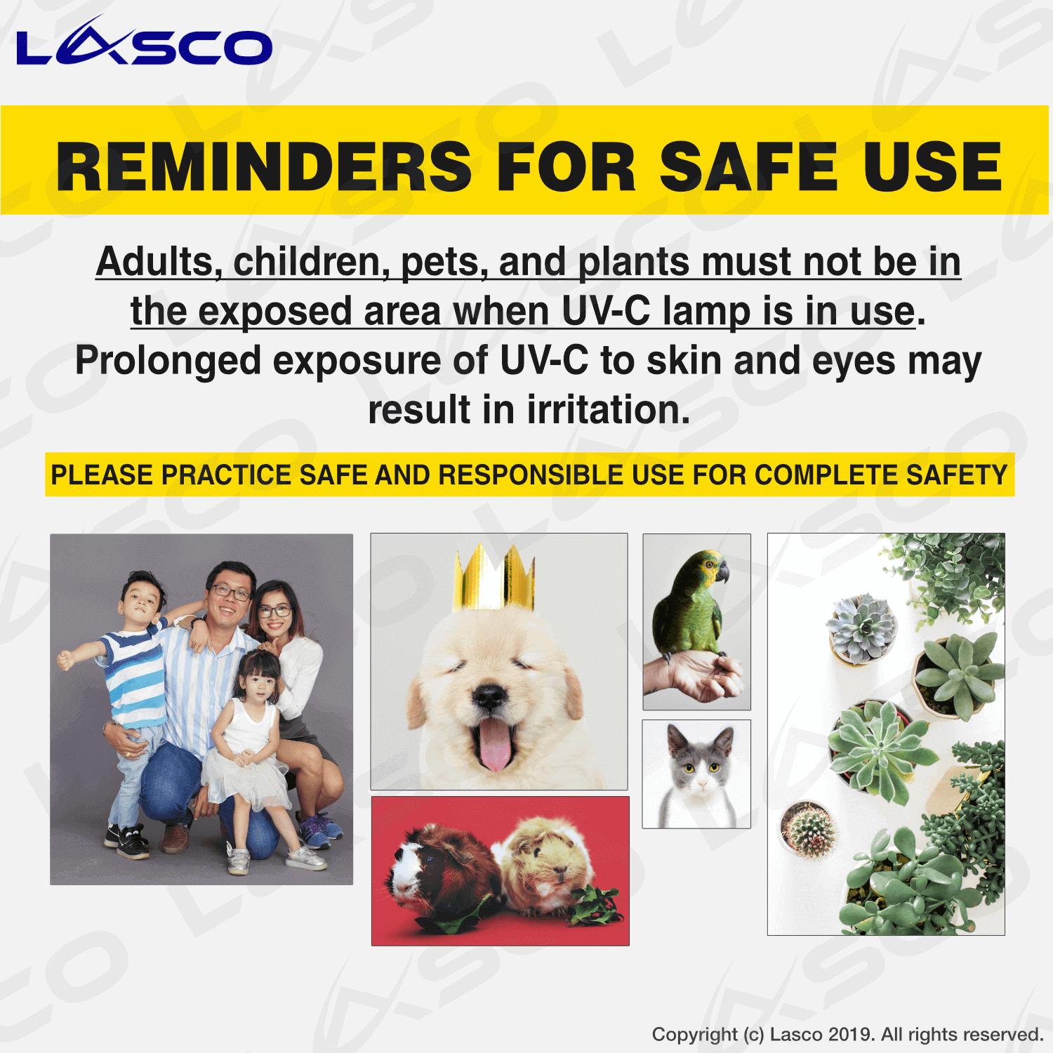 LASCO UV STERILIZER PORTABLE TRAVEL MULTI PURPOSE MEDICAL HOSPITAL