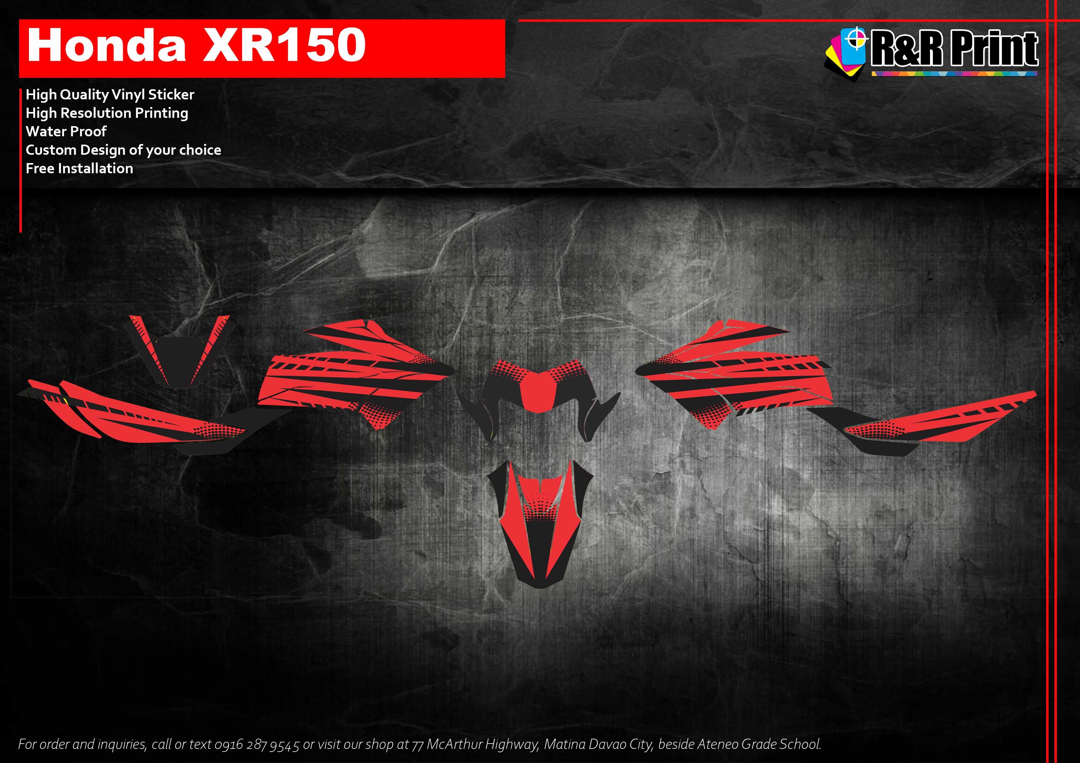 Honda XR150 Decal Sticker Lazada PH