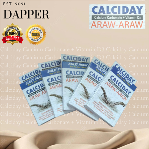 Calciday Calcium + Vitamin D3 for Bone Calcium Carbonate Sulit Pack