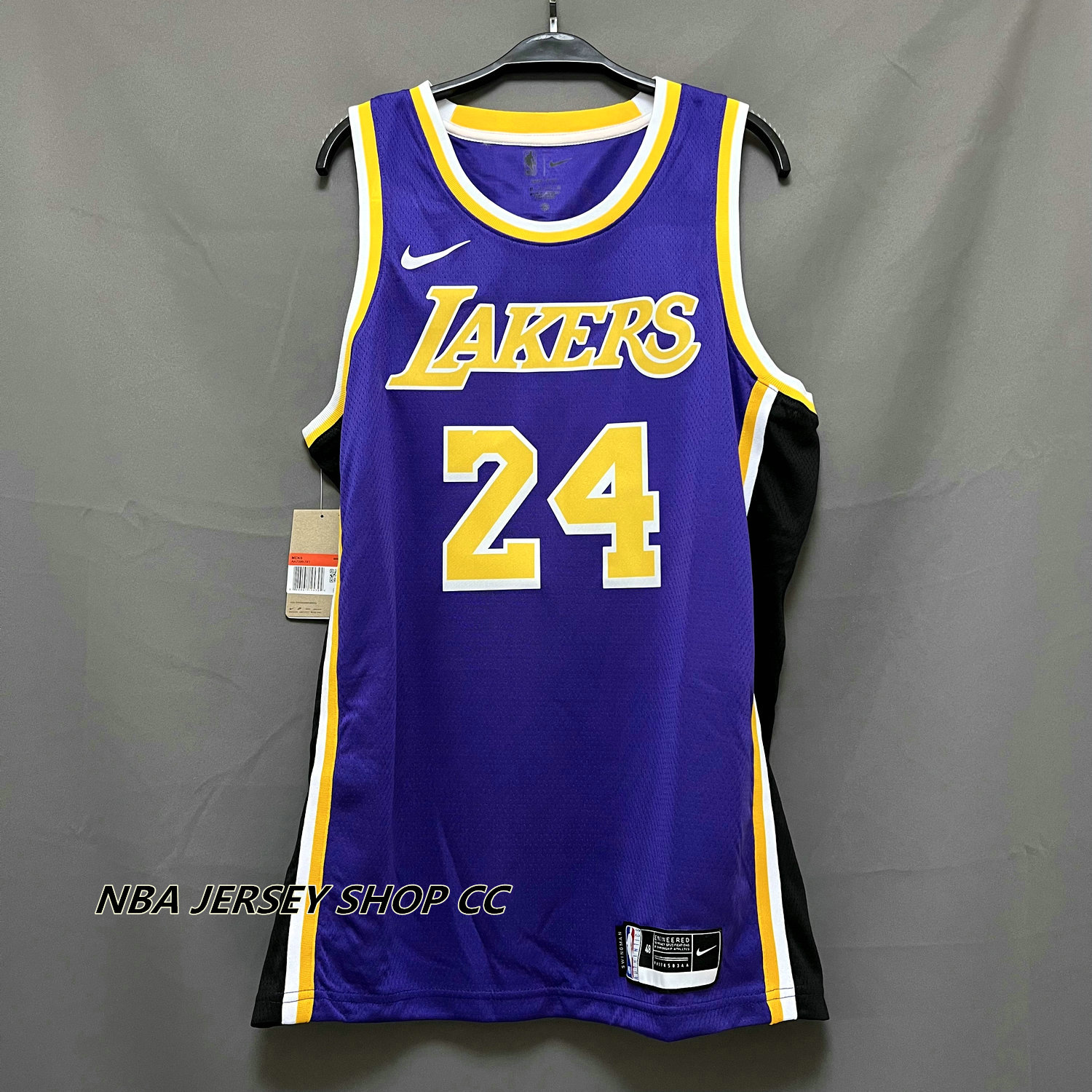 Men's Los Angeles Lakers Kobe Bryant #24 Purple Swingman Jersey