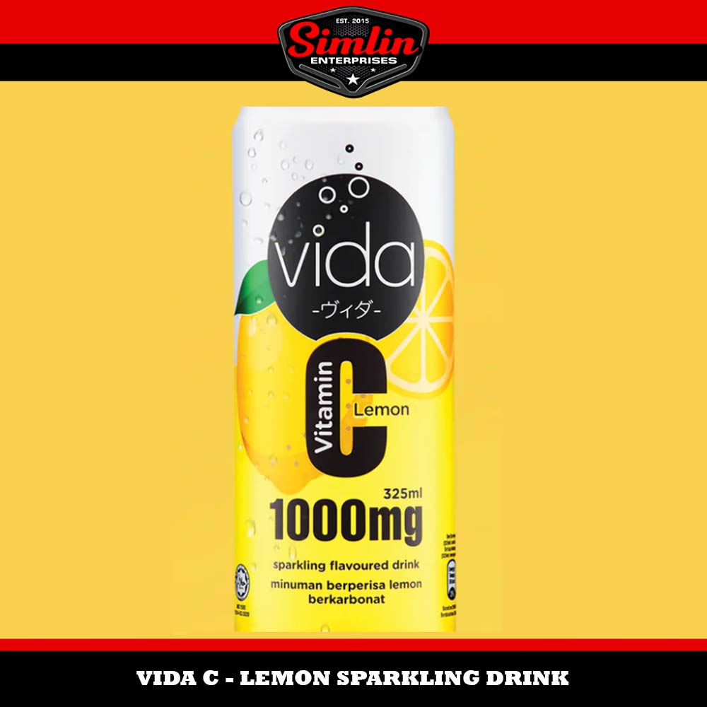 Vida Vitamin C Lemon Sparkling Drink 325ml Lazada PH