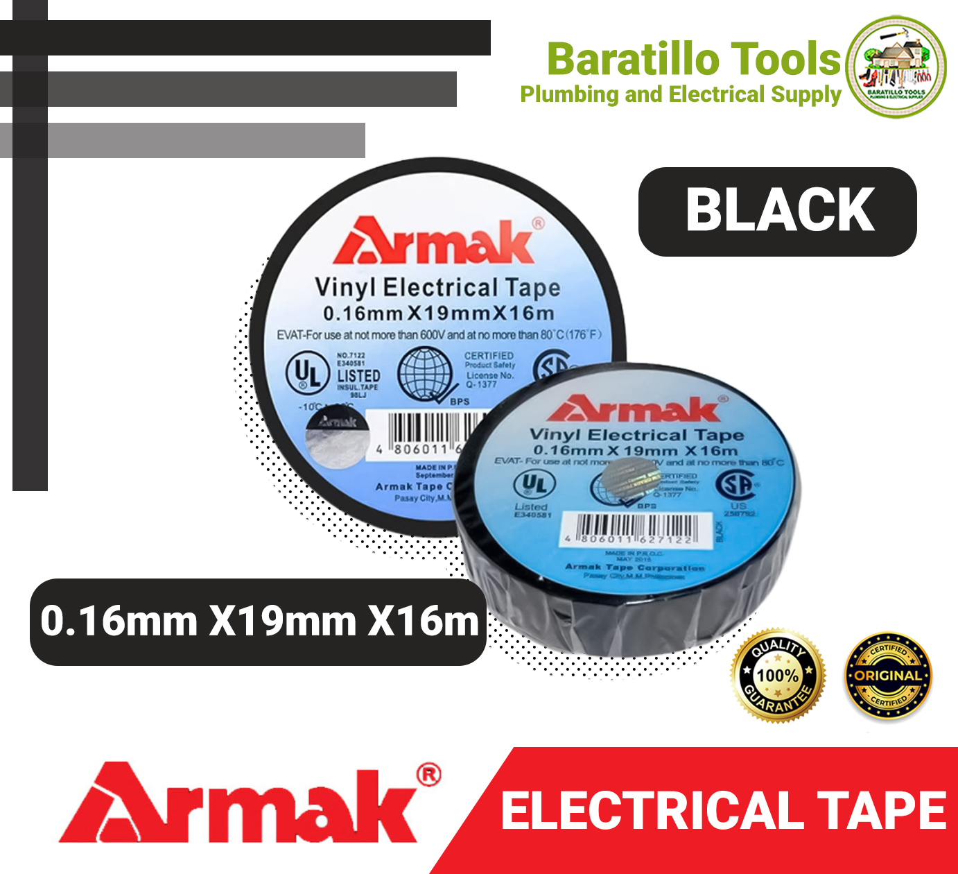 Armak Electrical Tape Original 4M and 16M Lazada PH
