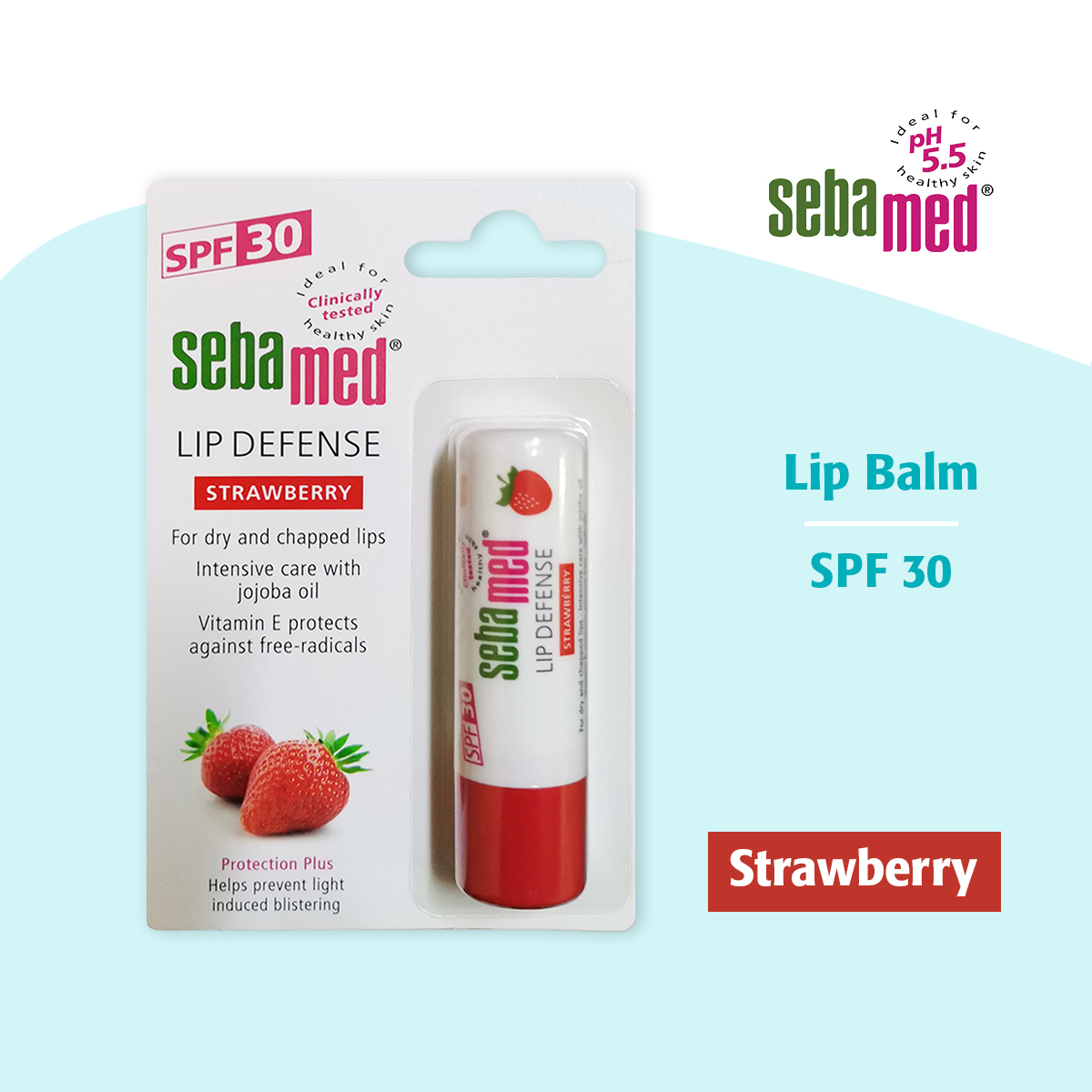 Sebamed Lip Care Stick SPF30 Strawberry | Lazada PH