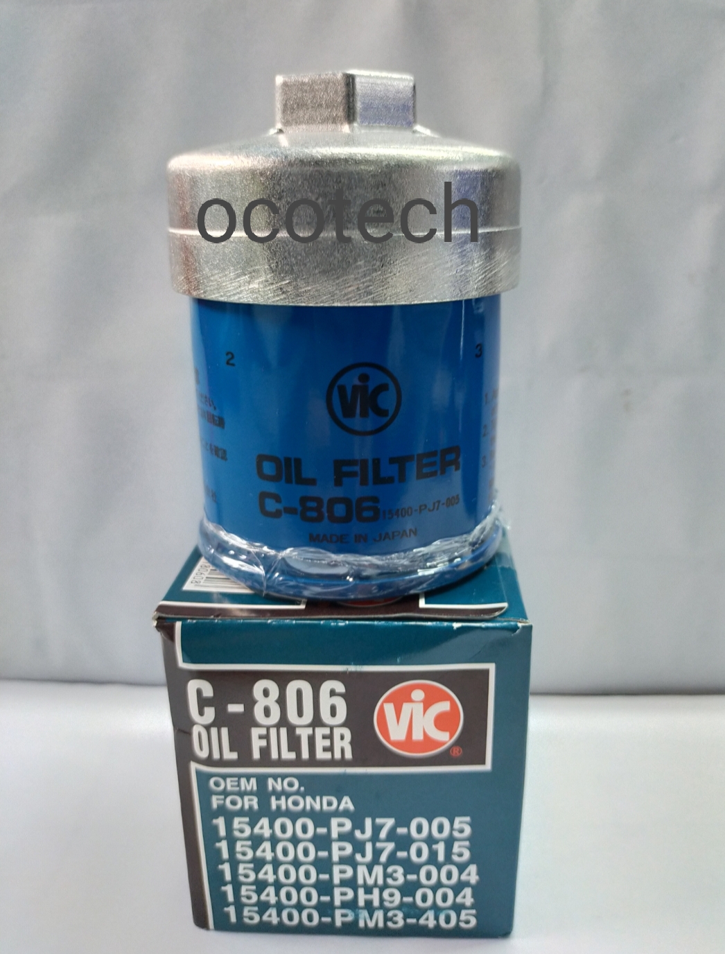 VIC OIL FILTER C-806 AND FILTER CAP WRENCH 1/2 DRIVE SOCKET TOOL COMBO FOR  HONDA CIVIC / CRV / JAZZ / BRIO / MOBILLO / FIT / ACCORD | Lazada PH