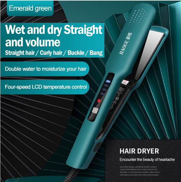 Felice 3 Colors Wide Plates Hair Straightener With Hair Blower