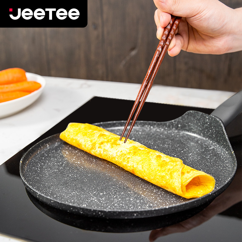 JEETEE Nonstick Pan, Nonstick Stone Frying Pan, Nonstick Omelette Skillet  with Soft Touch Handle, 3-Piece Cookware Set Induction Compatible -8