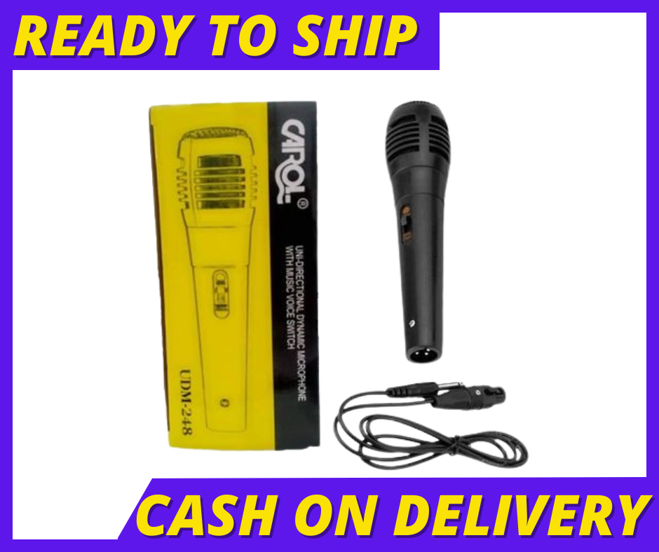 TechIdeas CAROL MIC UDM248 ️DYNAMIC MICROPHONE ️GOOD QUALITY Lazada PH