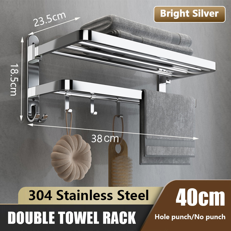 KEVE High Quality 304 Stainless Towel Rack Towel Holder for Bathroom ...