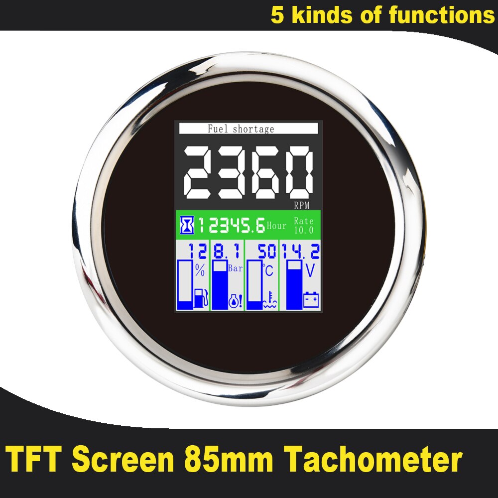 Digital GPS Speedometer Speed Gauge LCD Odometer for Car Boat 85mm (Black)　並行輸入品 - 3