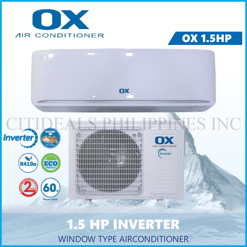 Split Type Aircon 1 5hp Ox Airconditioner Goldfin Dc Inverter Auto Clean R410a Refrigerant Wall Mounted Lazada Ph