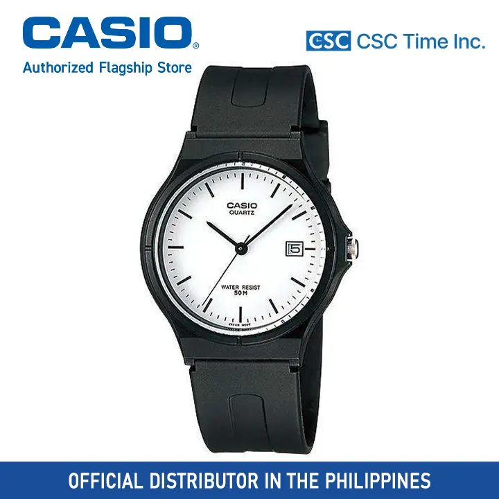 Casio Mw 59 7evdf Black Resin Strap 50 Meter Quartz Watch Lazada Ph