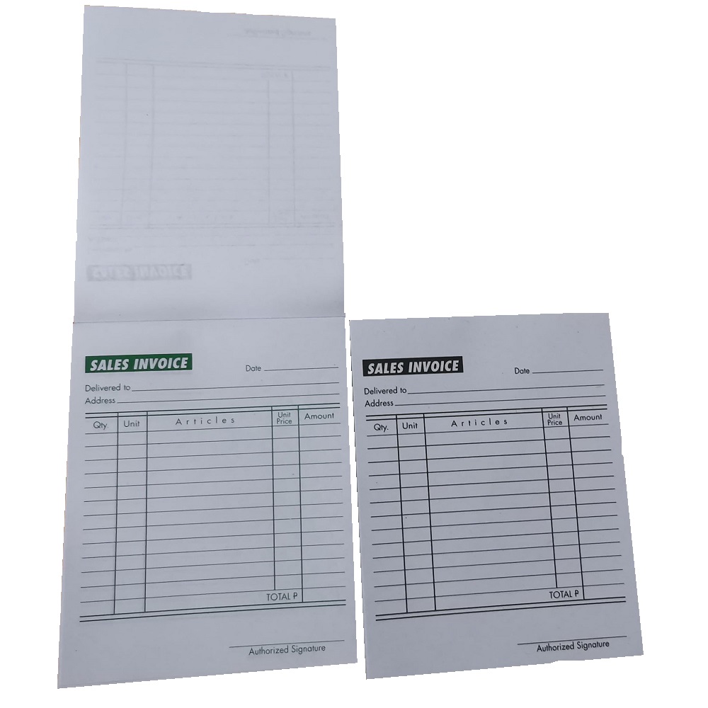 Sales Invoice 1 pads (100 Sheets) Lazada PH
