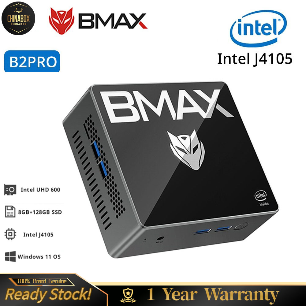  Bmax Mini PC 4-Core J4105 (up to 2.5 GHz) Windows 11