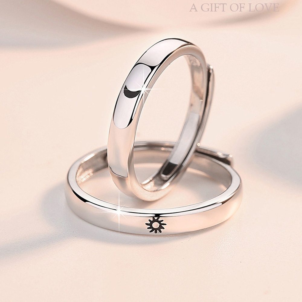 Couple ring silver on sale lazada