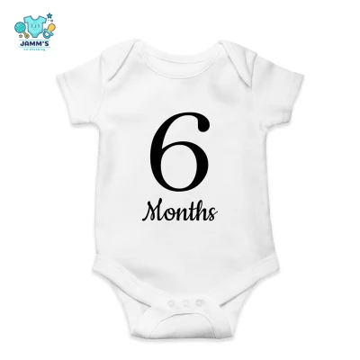 Baby Onesies Six Months Old Milestone - 6 Months