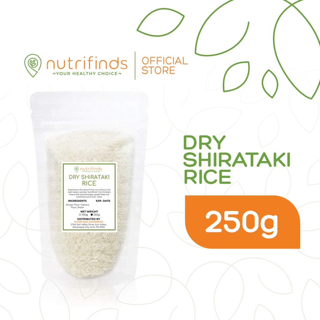 Nutrifinds® Dry Shirataki Rice (Rice Alternative) RETAIL Lazada PH