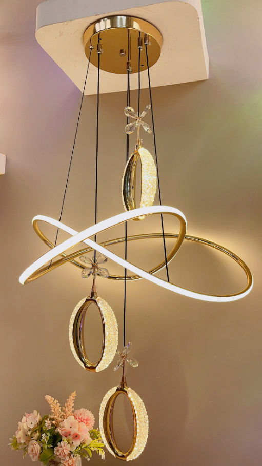 Chandelier LED living room chandelier simple modern led threecolor kitchen chandelier home