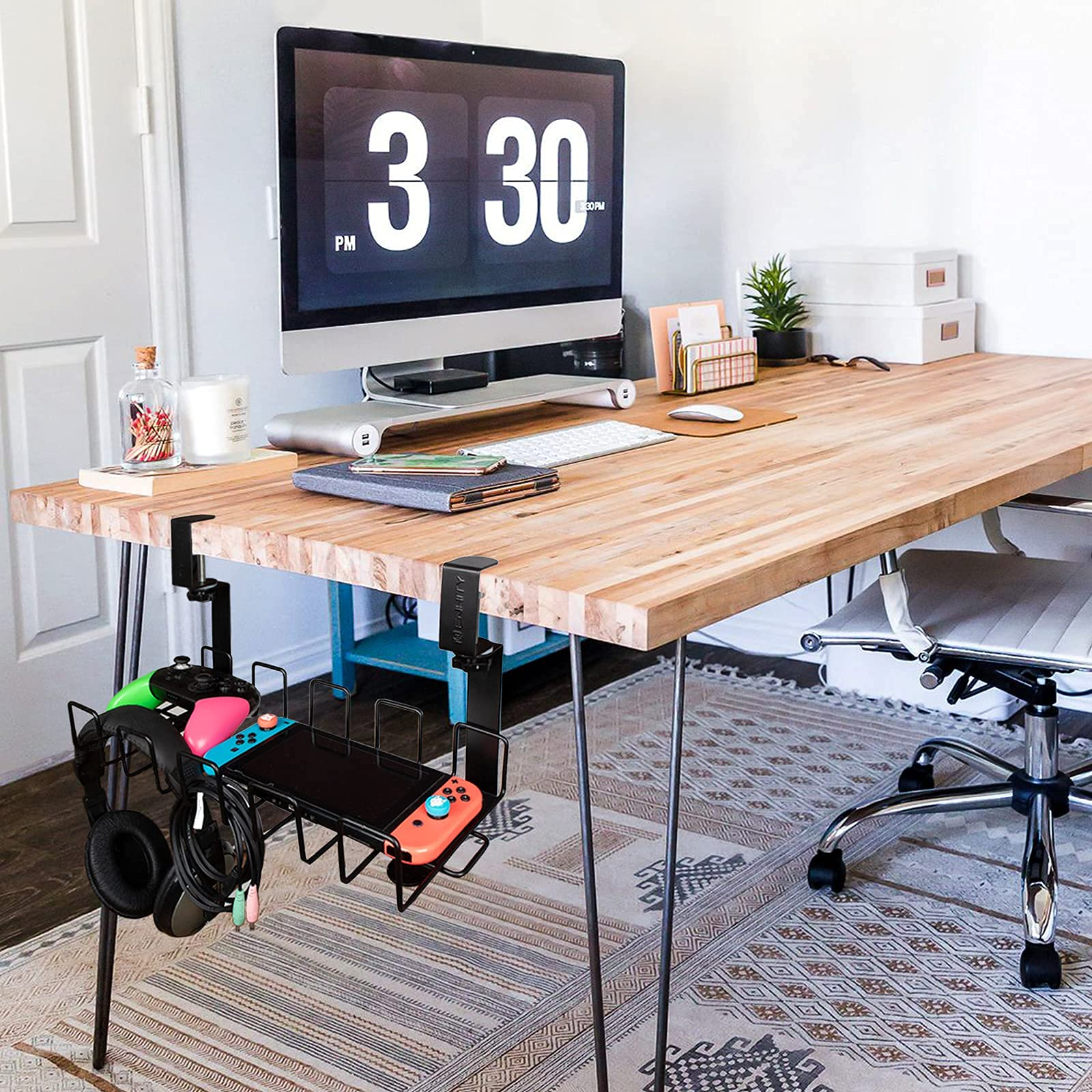 Cable Management Under Desk Under Table Home Office Table Organizer