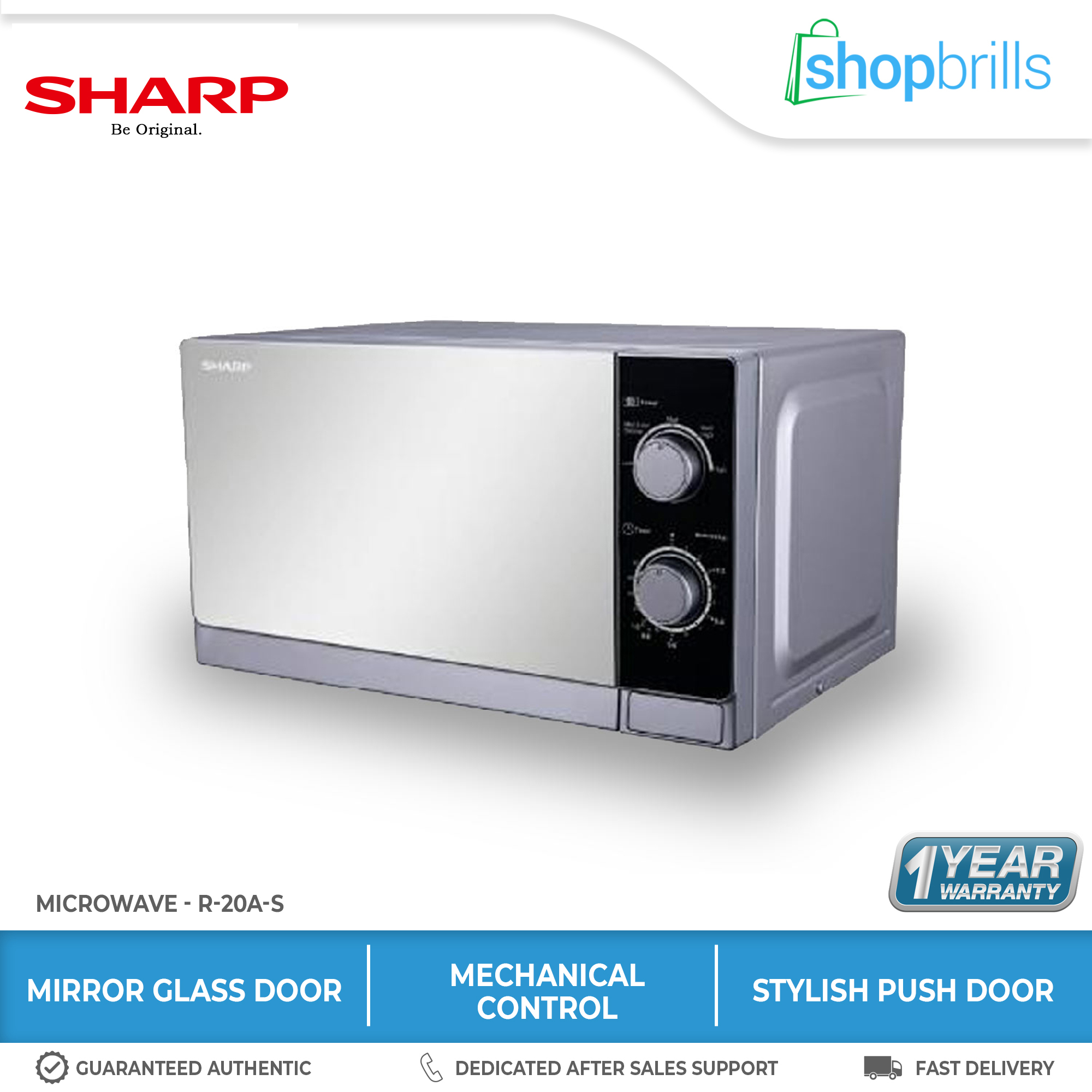 Sharp Solo Microwave Oven R20A(S) 20 / Brills