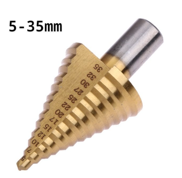 STEEL STEP CONE DRILL BIT HOLE CUTTER TITANIUM COATED Lazada PH