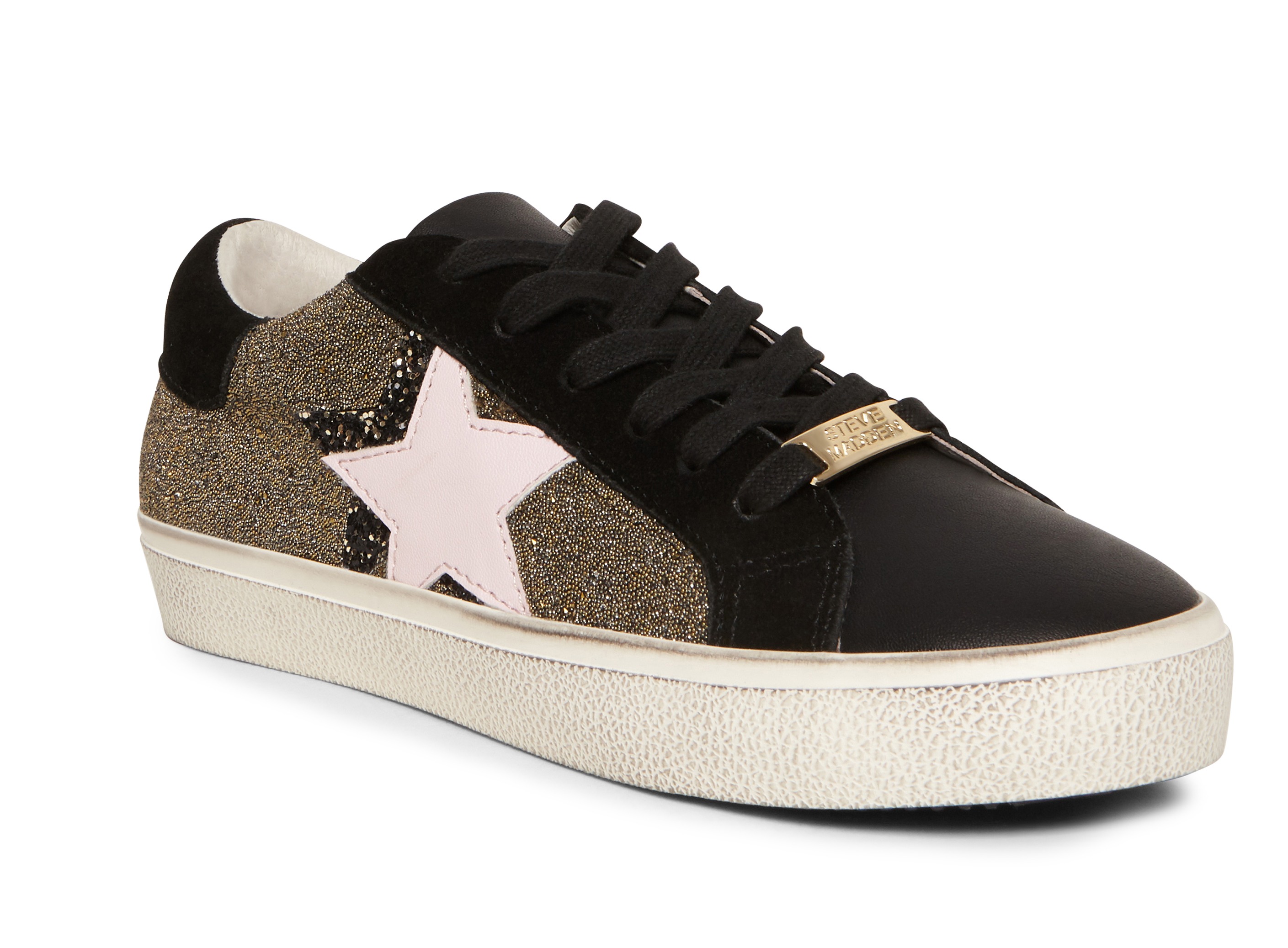 steve madden gold star sneakers