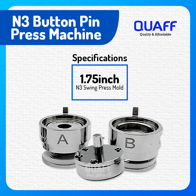Quaff Button Pin Press Machine N3 Swing Type Body And Mold | Lazada PH