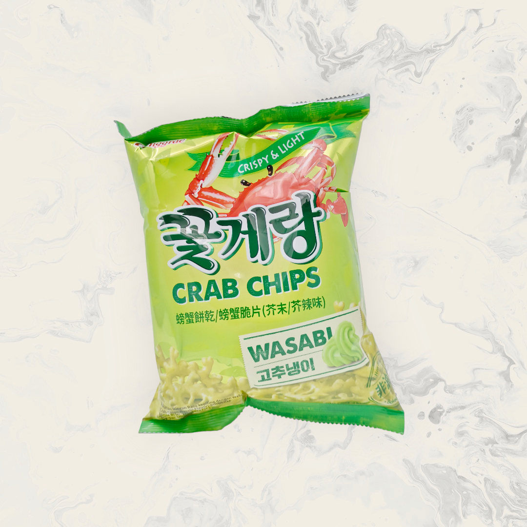 (Korea) Binggrae Crab Chips. Wasabi. 70 grams. Lazada PH