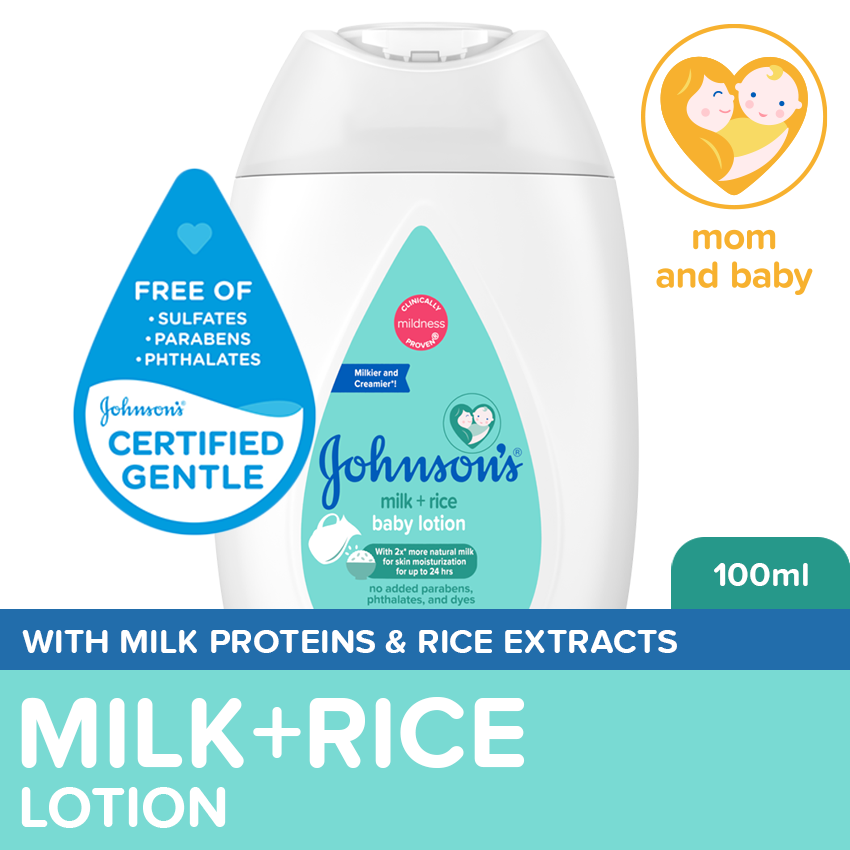 Johnson's Milk+Rice Baby Lotion 100ml Lotion for Baby, Baby