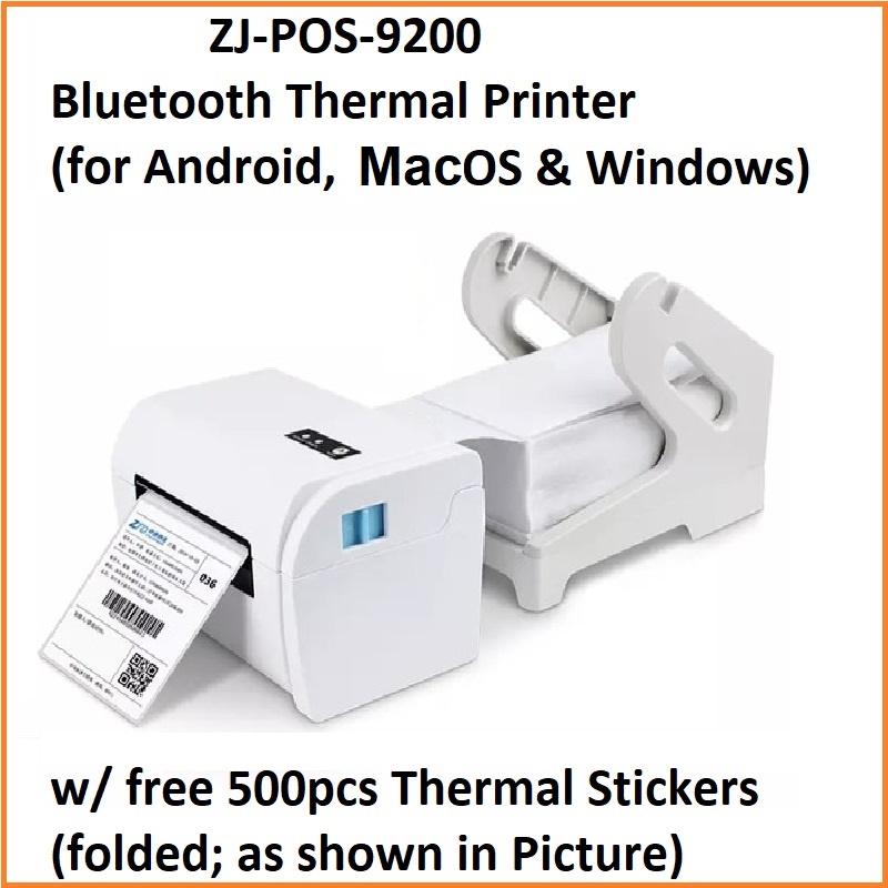 Achetez ZJ-9200 Connexion USB Étiquette D'expédition Imprimante Machine de  Fabricant D'étiquettes Thermiques Bluetooth Sans Fil - Plug de Chine