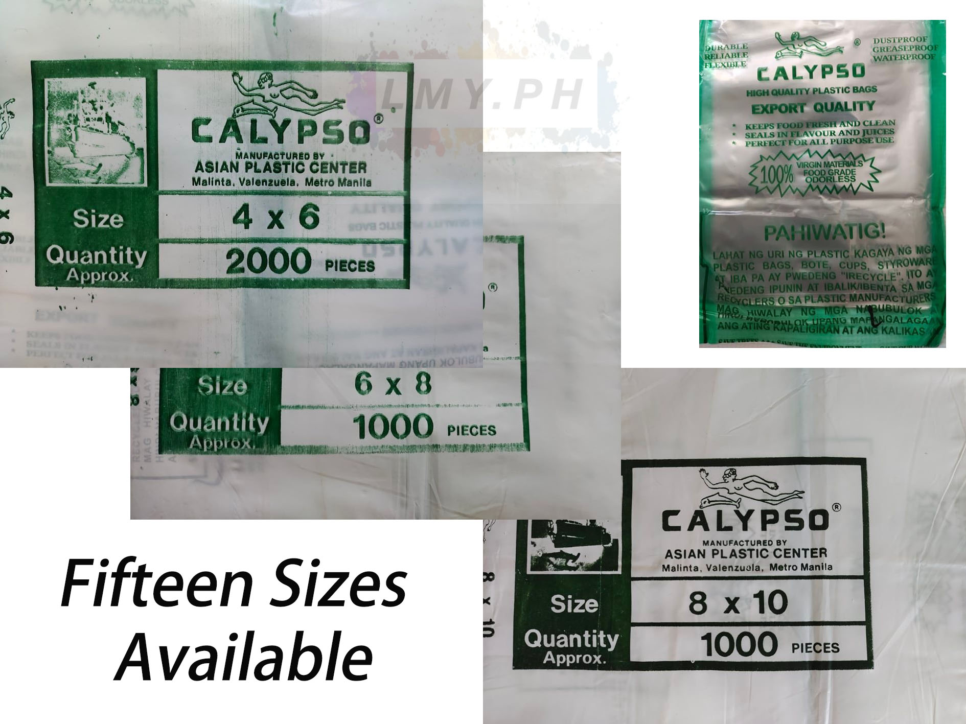 Calypso Clear Plastic Bag /Calypso Plastic Linaw/Plastic Labo Per Pack