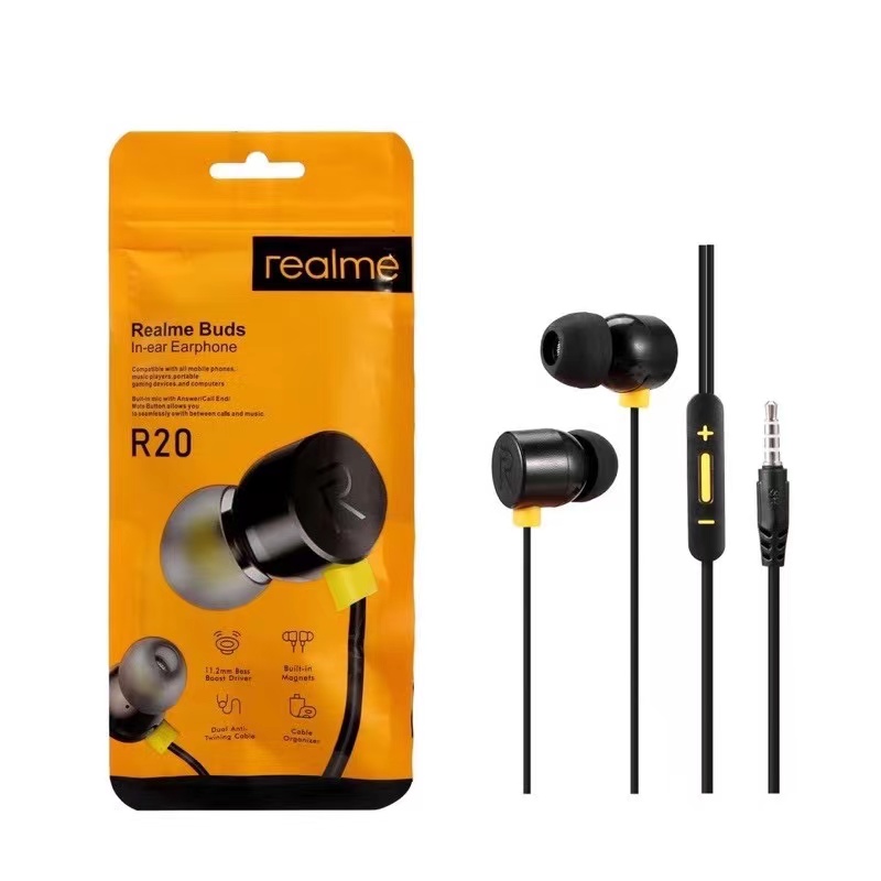 ✓100%Original Smilee Realme wired headset Buds In-ear Earphone