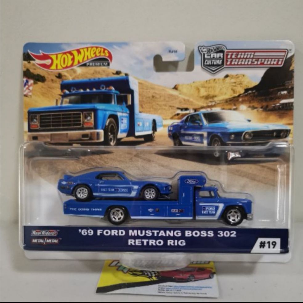 69 Ford Mustang Boss 302 And Retro Rig Case H 2020 Hot Wheels Team Transport Case H Lazada Ph 4762