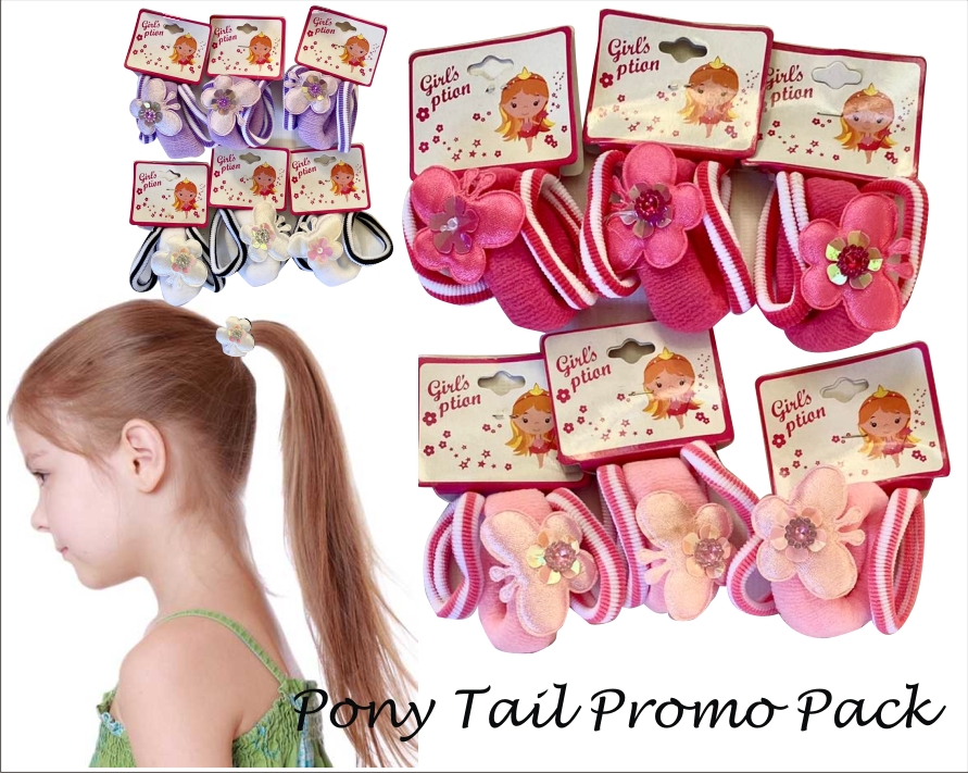 Kids Ponytail Set Promo Pack Assorted Color ( 12sets per Pack ) Lazada PH