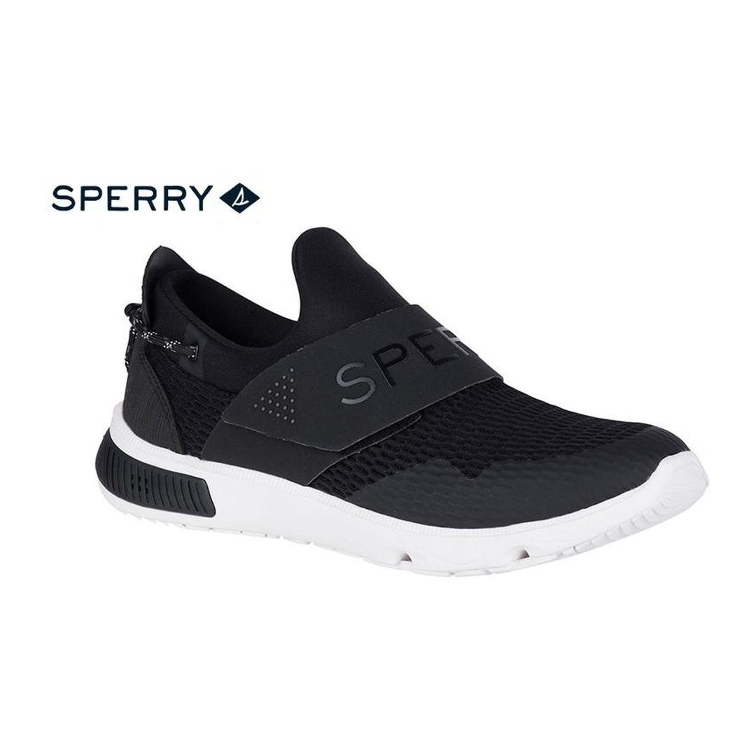 sperry slip on black