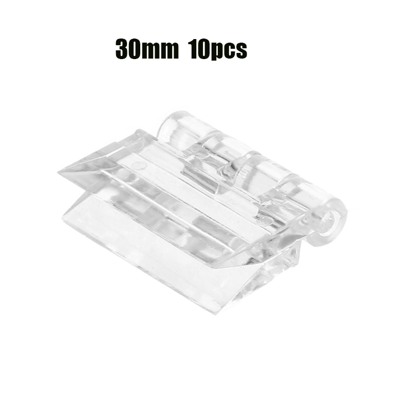 10pcs Acrylic Hinges Clear Acrylic Mini Hinge Transparent Plastic