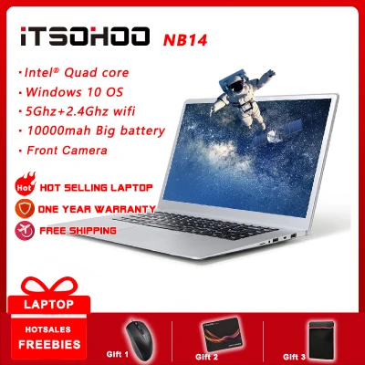 iTSOHOO 14.1 inch 4GB RAM 64GB Win 10 laptops, students online education notebook computer with dual wifi and Webcamera