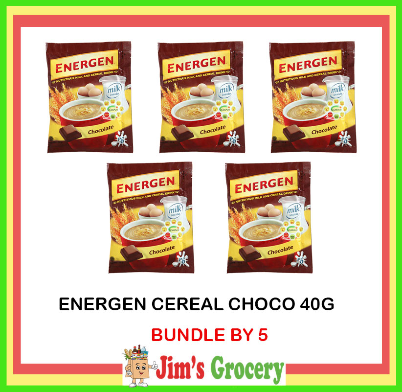 JIMS ENERGEN CEREAL DRINK CHOCOLATE FLAVOR 40G (BUNDLE BY 5) Lazada PH