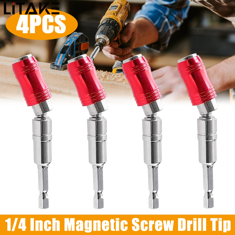 Drill Bit Holder Extension Post Magnetic Hex Shank Bits Pivot